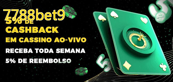 Promoções do cassino ao Vivo 7788bet9